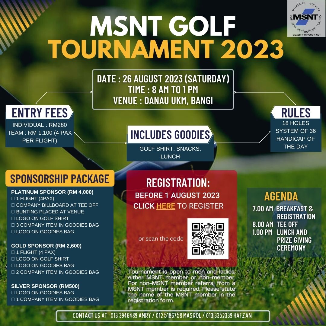 MSNT golf poster